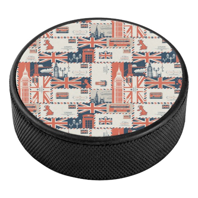 London Post Hockey Puck (3/4)