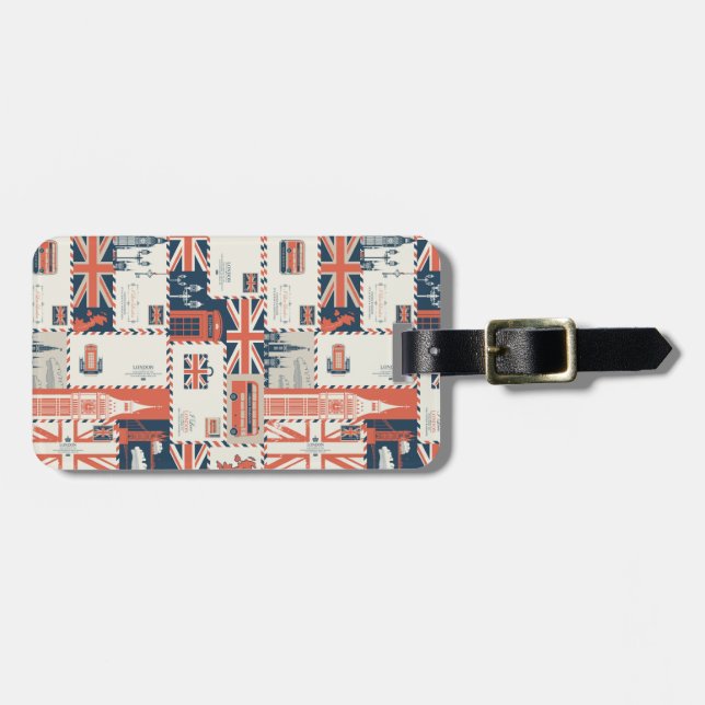 London Post Luggage Tag (Front Horizontal)