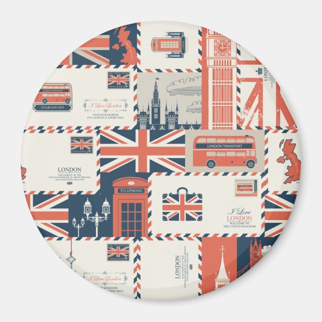 London Post Magnet (Front)