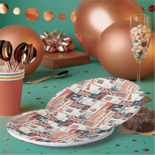 London Post Paper Plates