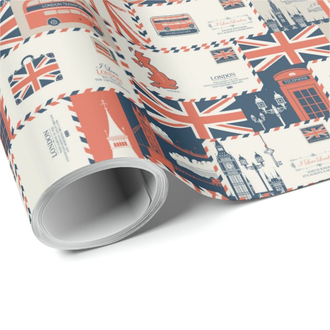 London Post Wrapping Paper (Roll Corner)