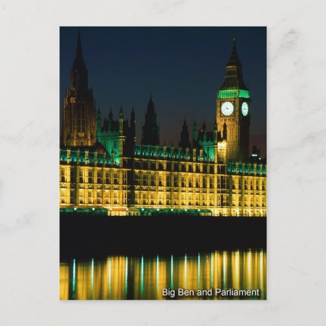 london postcard 03 Big ben (Front)