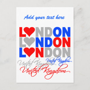 London postcard - customise!