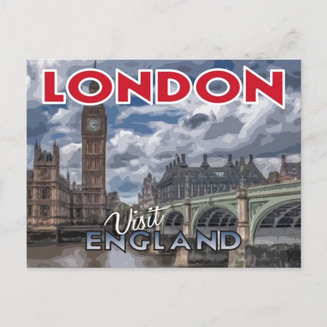 London, postcard from serie Visit... (Front)