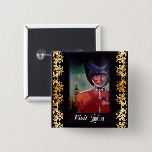London Poster Button