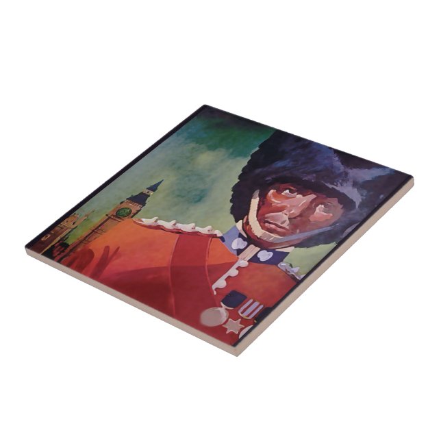 London Poster Ceramic Tile (Side)