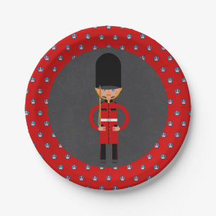 London Queen  Guard Style Kids Birthday Party Paper Plate