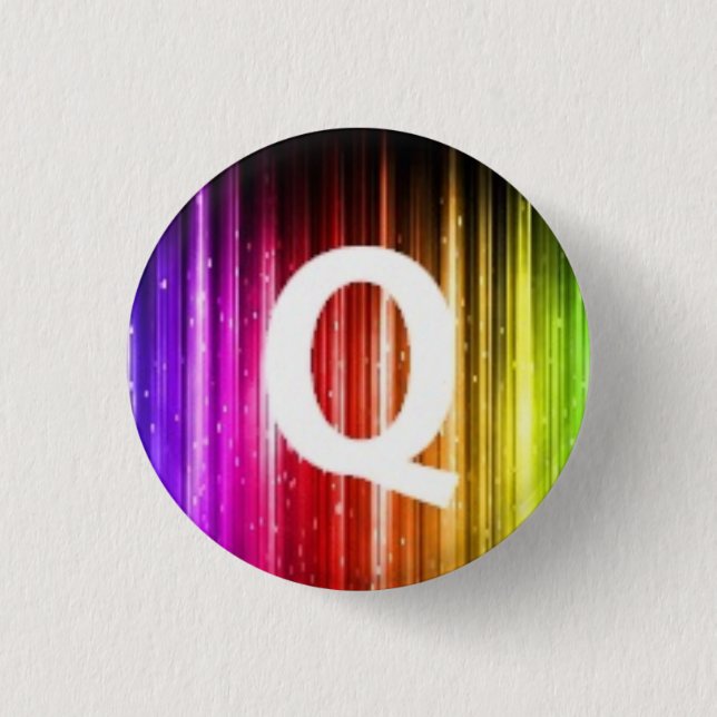 London Queers mini badge Q (Front)