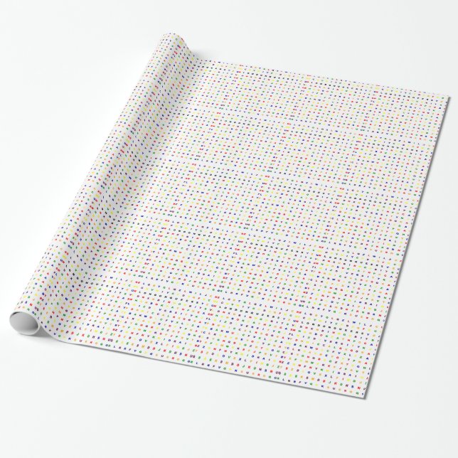 London Queers Wordsearch Wrapping Paper (Unrolled)