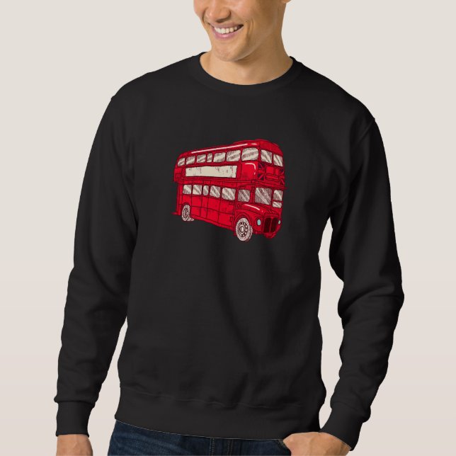 London Red Bus For Men Women Youth Sweatshirt (Front)