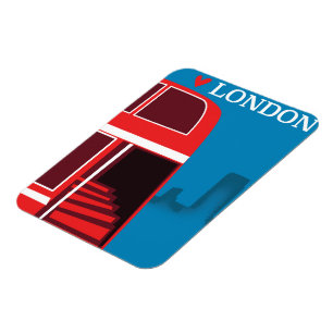 London Red Bus Magnet