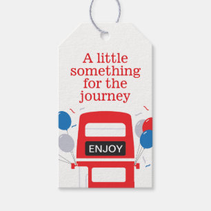 London Red Bus Personalised Party Gift Tags