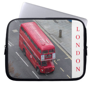 London red bus view laptop case