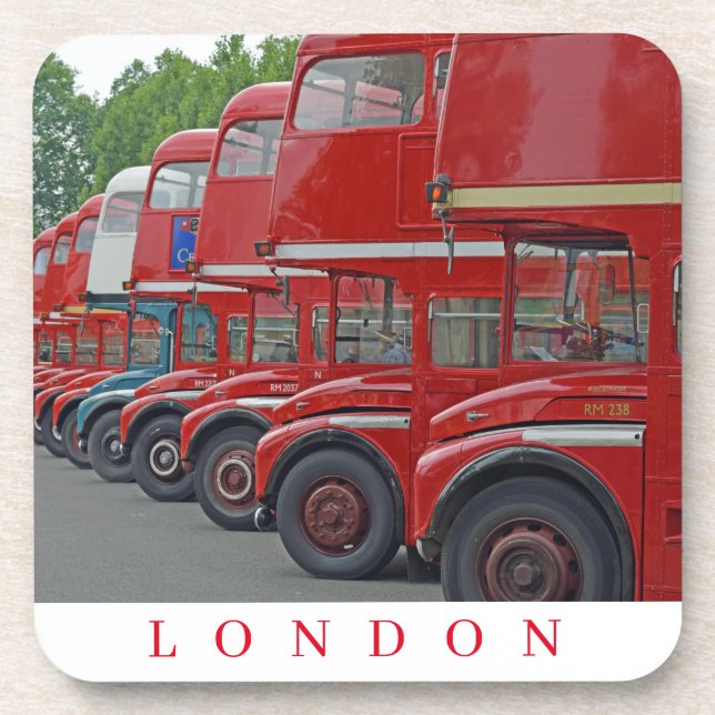 London red buses view coasters (Front)