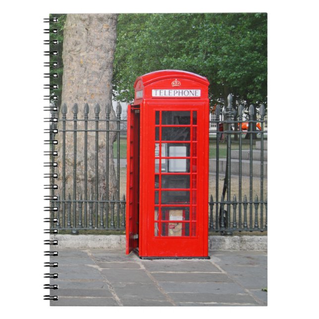 London red phone booth notebook (Front)