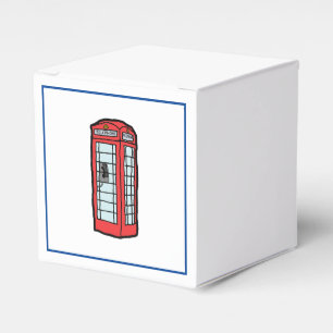London Red Telephone Booth Iconic British Travel Favour Box