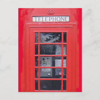 London Red Telephone Box Postcard