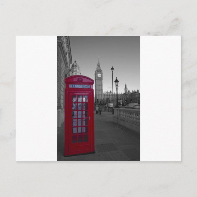 London Red Telephone box Postcard (Front)