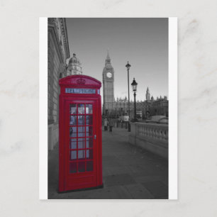 London Red Telephone box Postcard