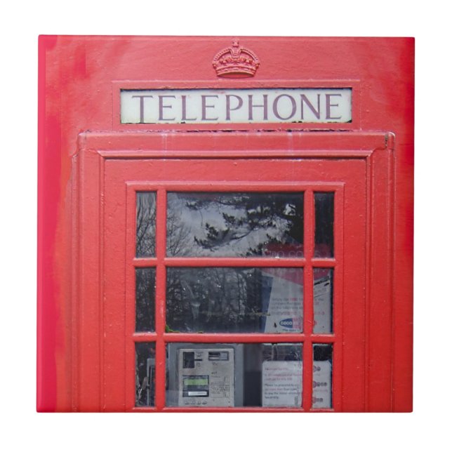 London Red Telephone Box Tile (Front)