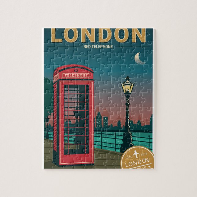 London Red Telephone Jigsaw Puzzle (Vertical)