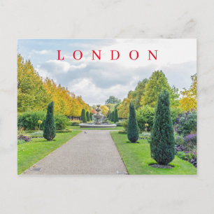 London Regent's Park postcard