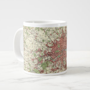 London Region Map Large Coffee Mug