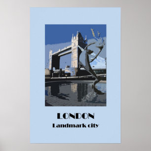London retro 1920s-style poster