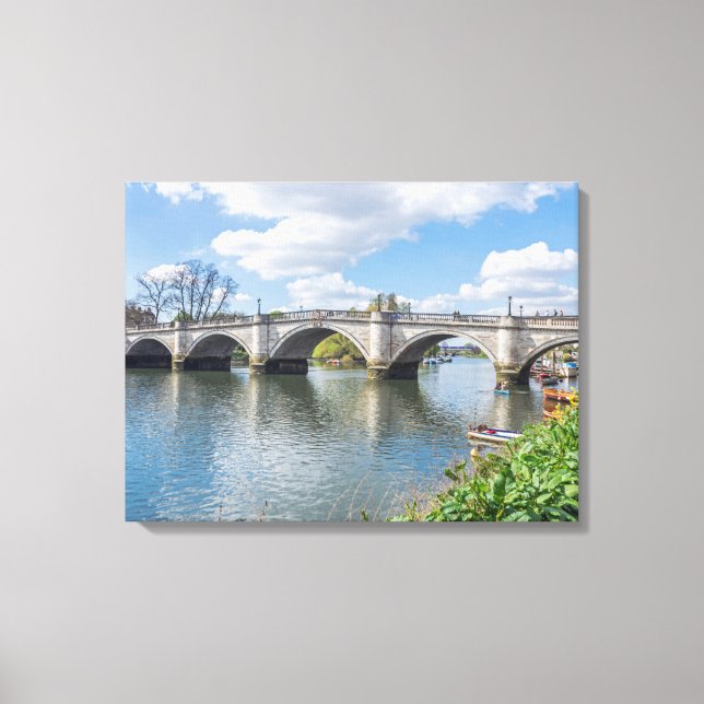 London Richmond Bridge view canvas print (Front)