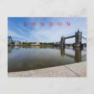 London river Thames view postcard