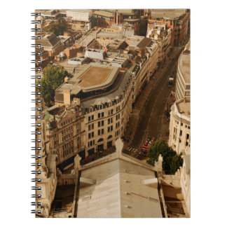 London rooftop view panorama with urban architectu notebook