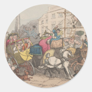 London - Round Stickers for Stationery