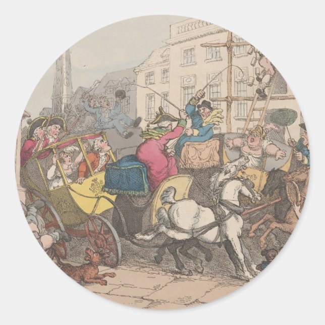 London - Round Stickers for Stationery (Front)