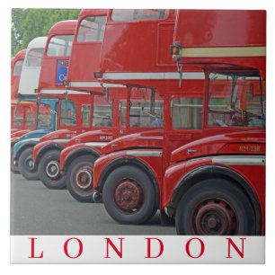 London Routemasters ceramic tile