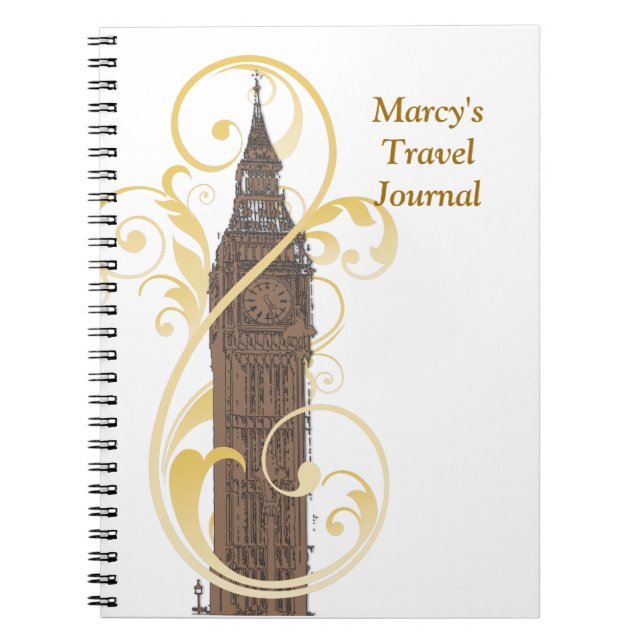 London Scenes Spiral Notebook (Front)