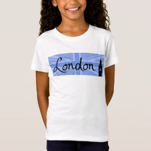 London Script & Union Jack Sky & Sites T-Shirt