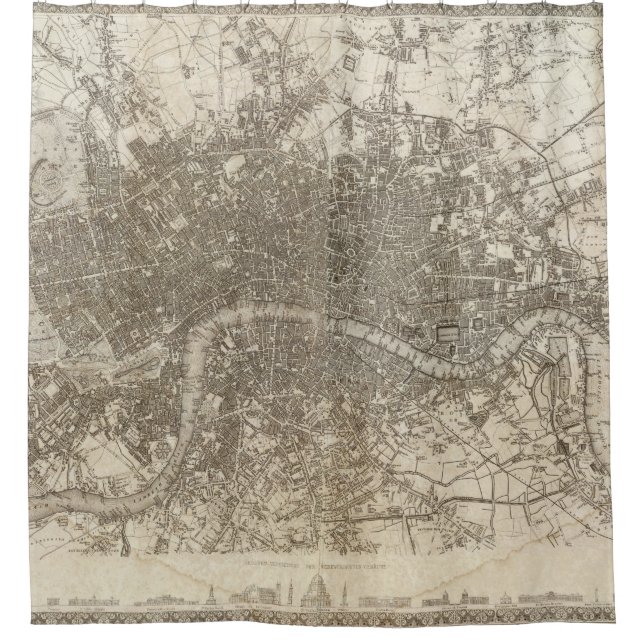 London Shower Curtain (Front)
