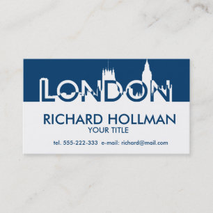 London silhouette business card