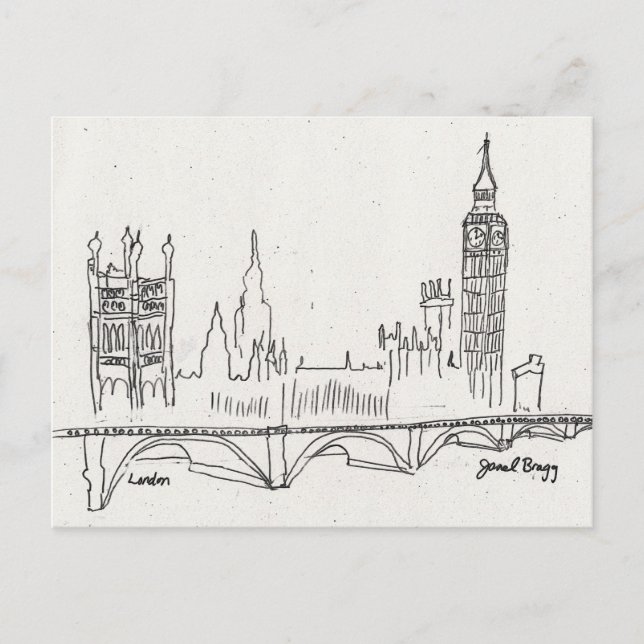 London Sketch Postcard (Front)