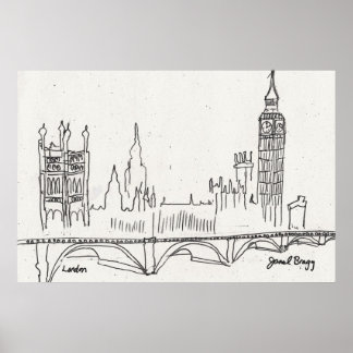 London Sketch Poster