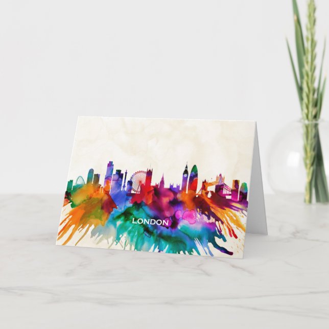 London Skyline Holiday Card (Front)
