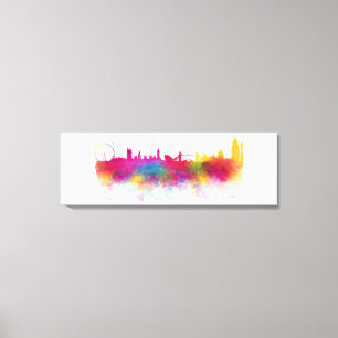 London Skyline Modern Watercolour Canvas Print