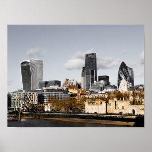 London Skyline Panorama gift Poster