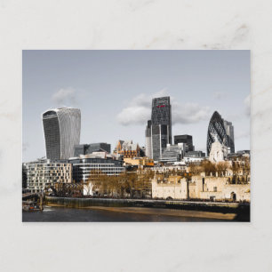 London Skyline Panorama gift Poster Holiday Postcard