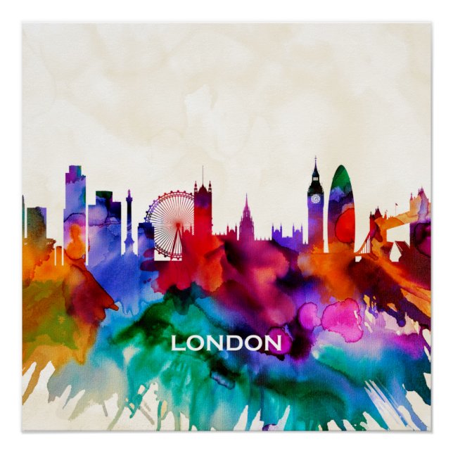 London Skyline Poster (Front)