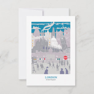 London Skyline Thank You Card