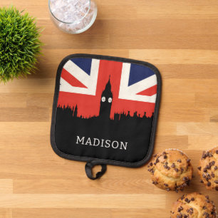 London Skyline The British Flag Pot Holder