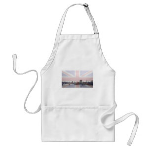 London Skyline Union Jack Flag Standard Apron