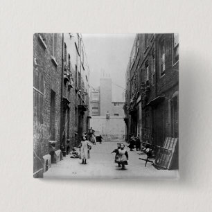 London Slums, 1899 15 Cm Square Badge