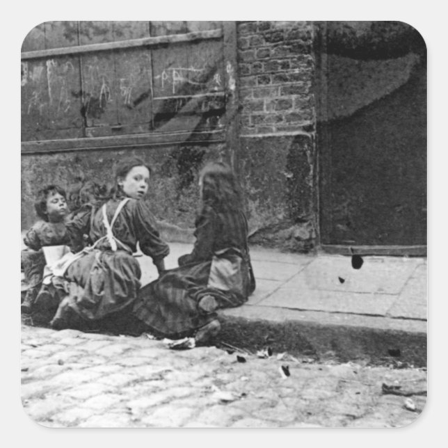 London Slums, Twine Court Square Sticker (Front)